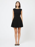 Classic High-Neck Black Dress