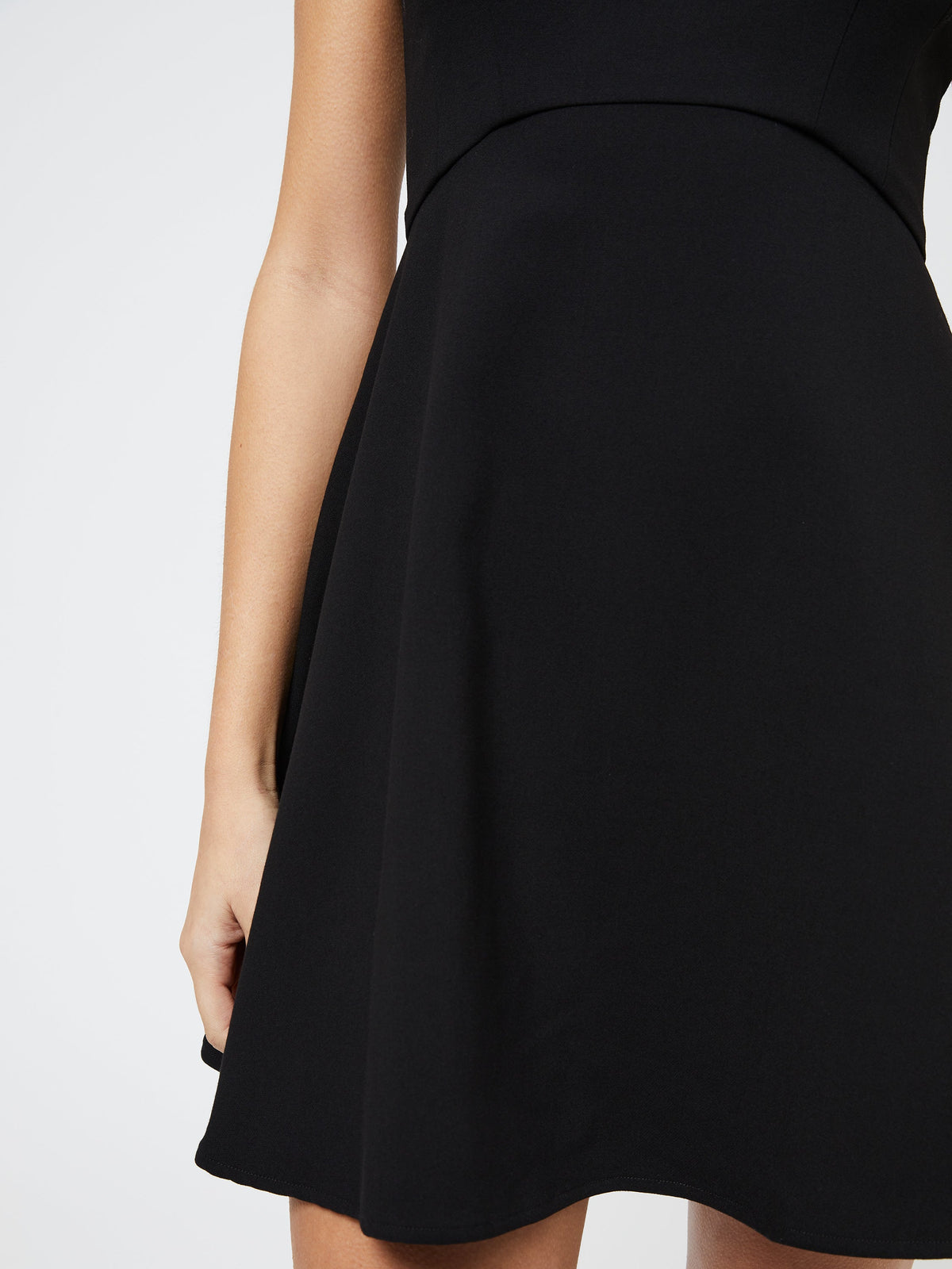 Classic High-Neck Black Dress