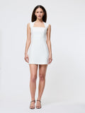 ‌Detachable Straps Square Mini Dress