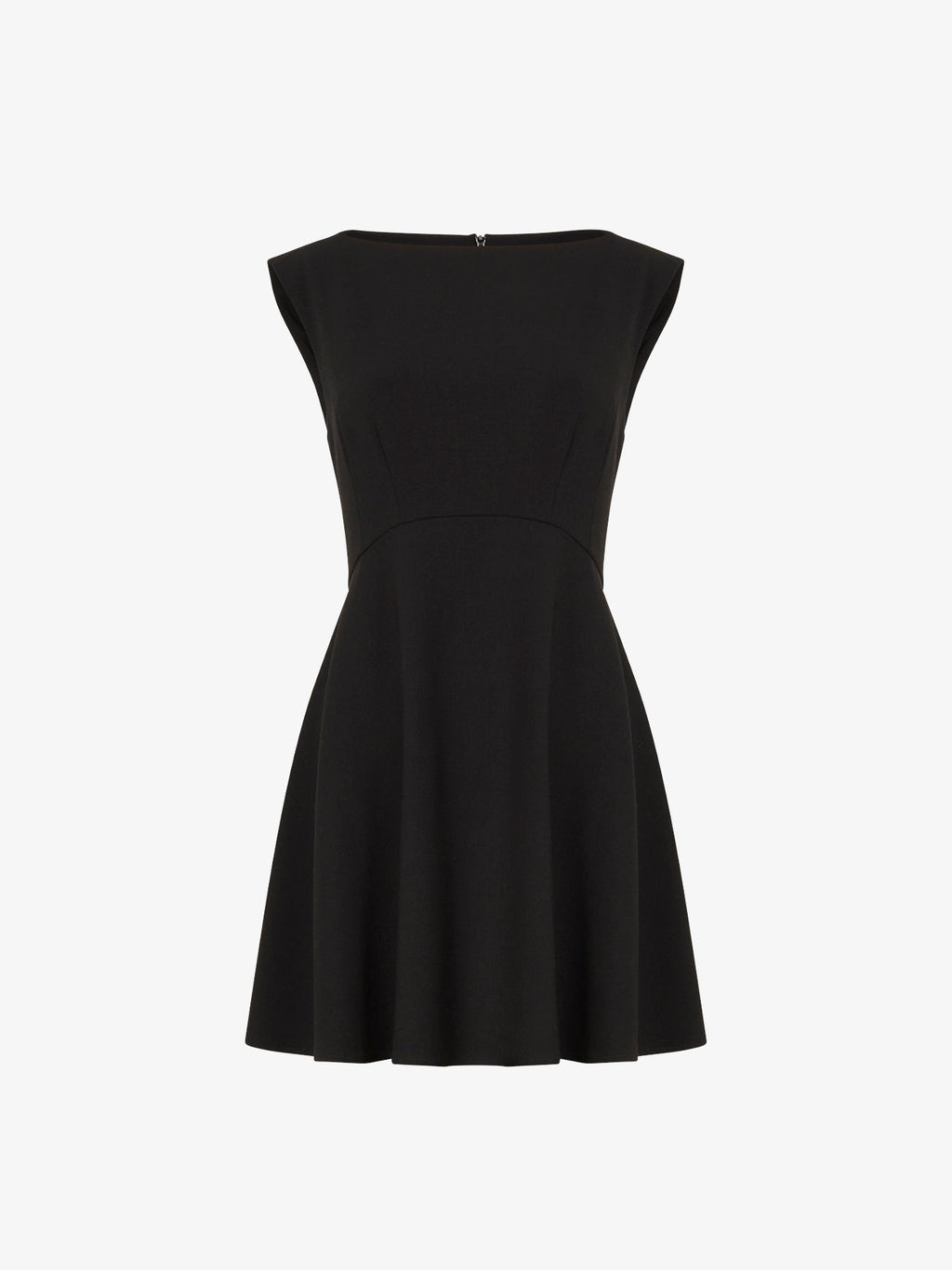 Classic High-Neck Black Dress