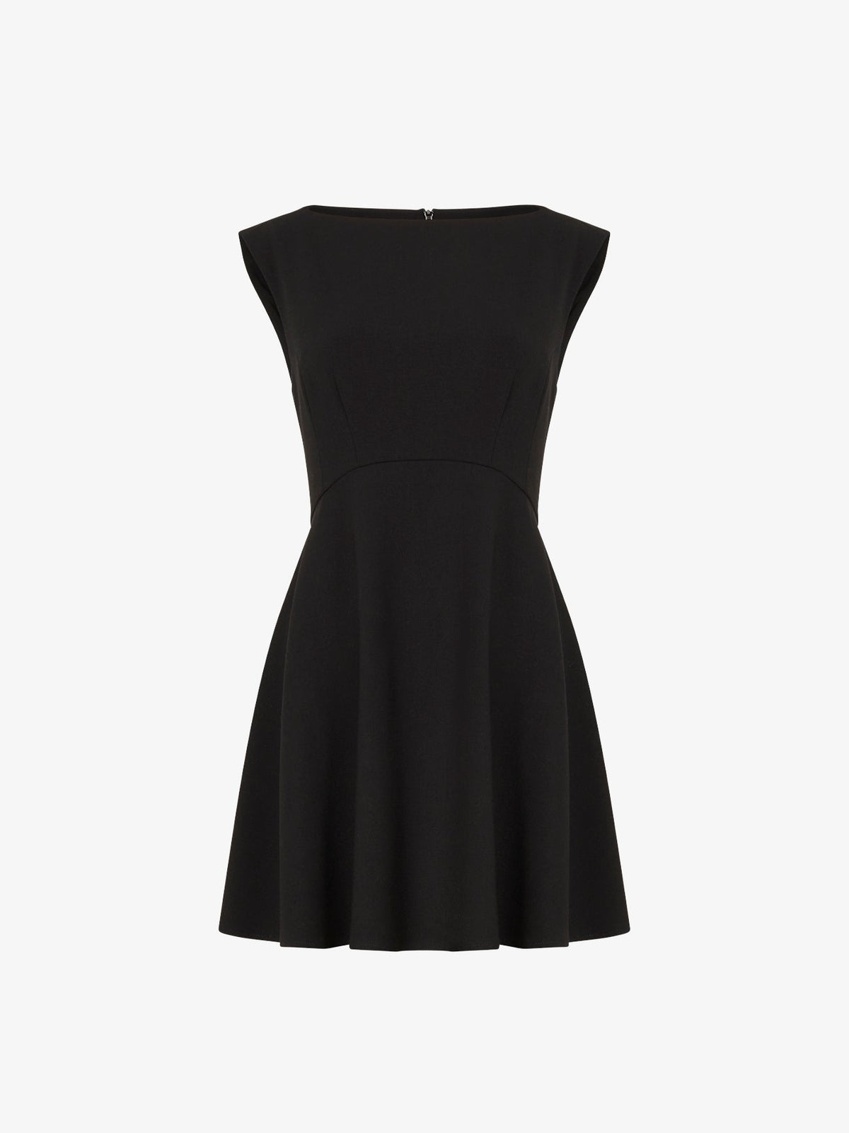 Classic High-Neck Black Dress