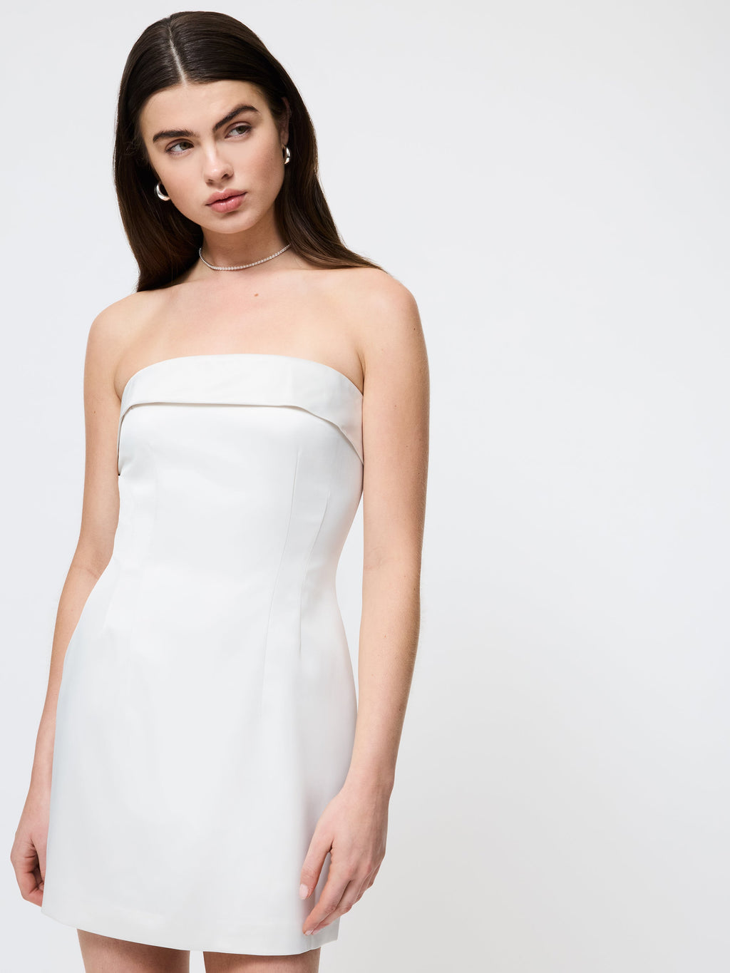 Satin Slim Mini Dress