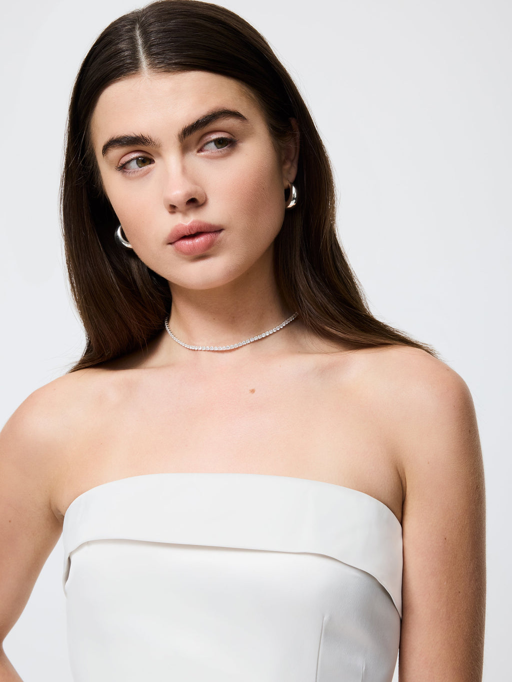 Satin Slim Mini Dress