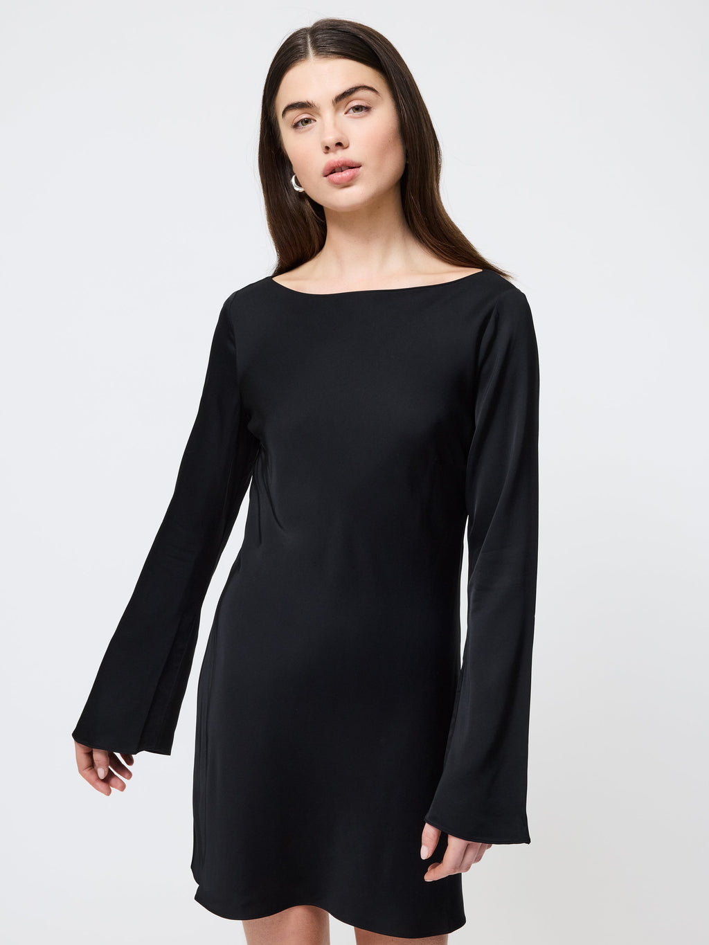 ‌Satin Flare Mini Dress