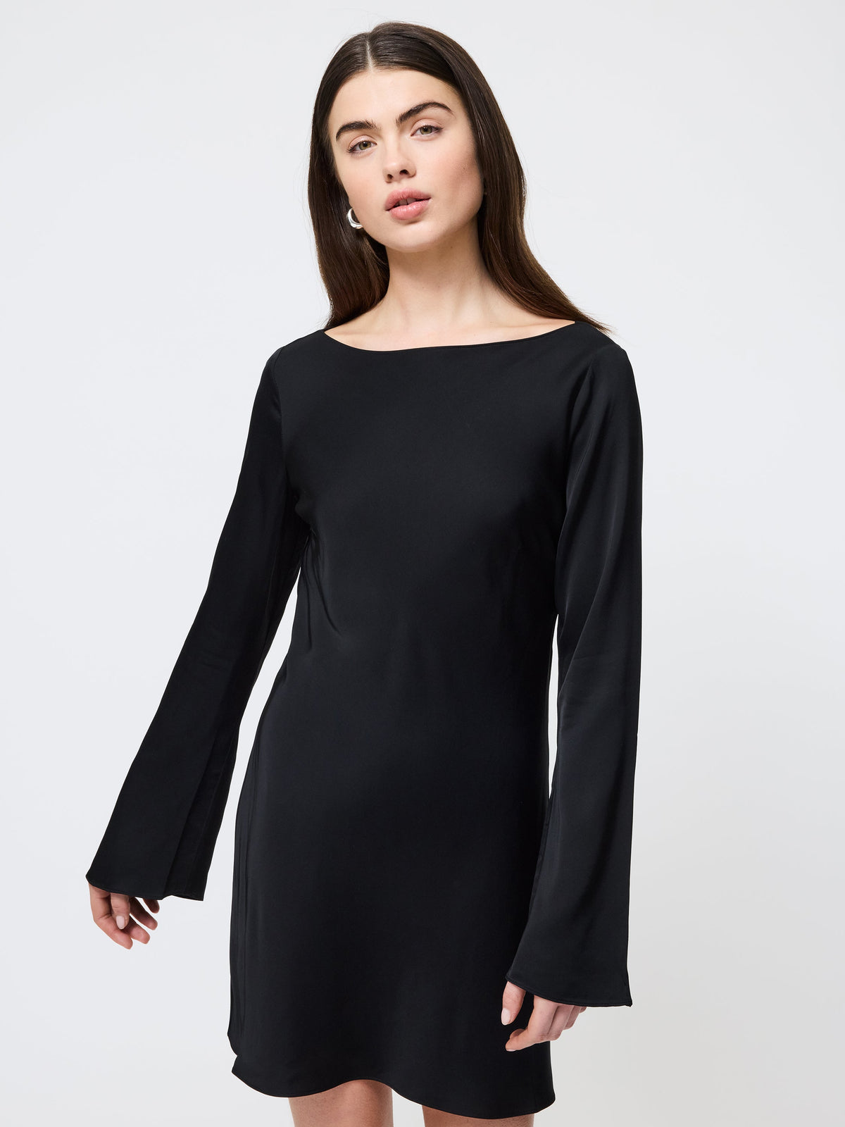 ‌Satin Flare Mini Dress