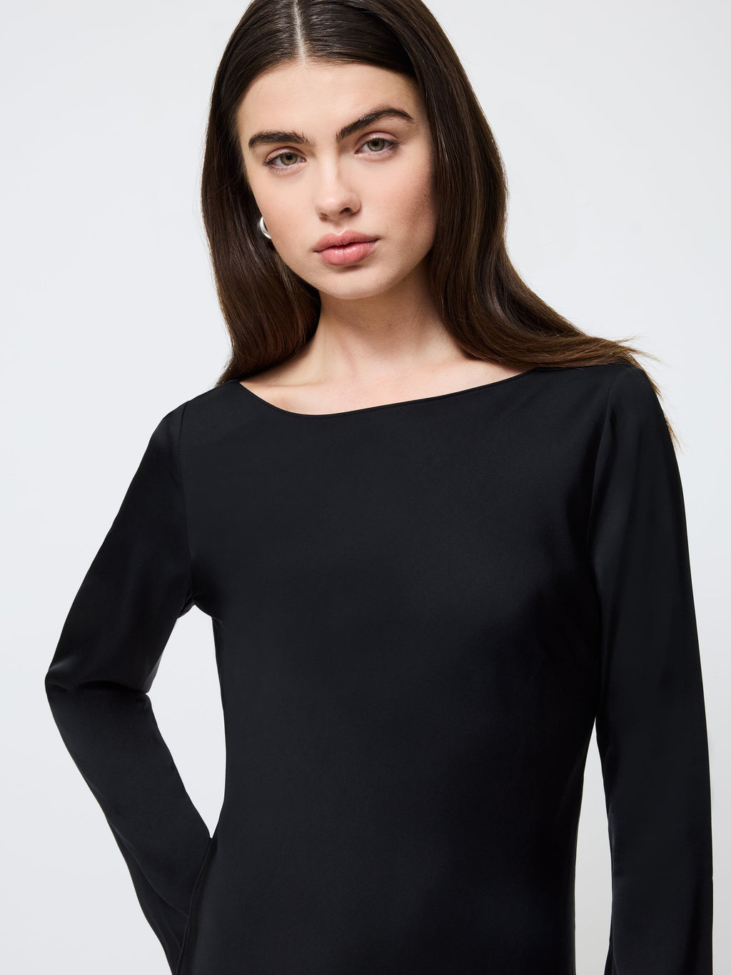 ‌Satin Flare Mini Dress