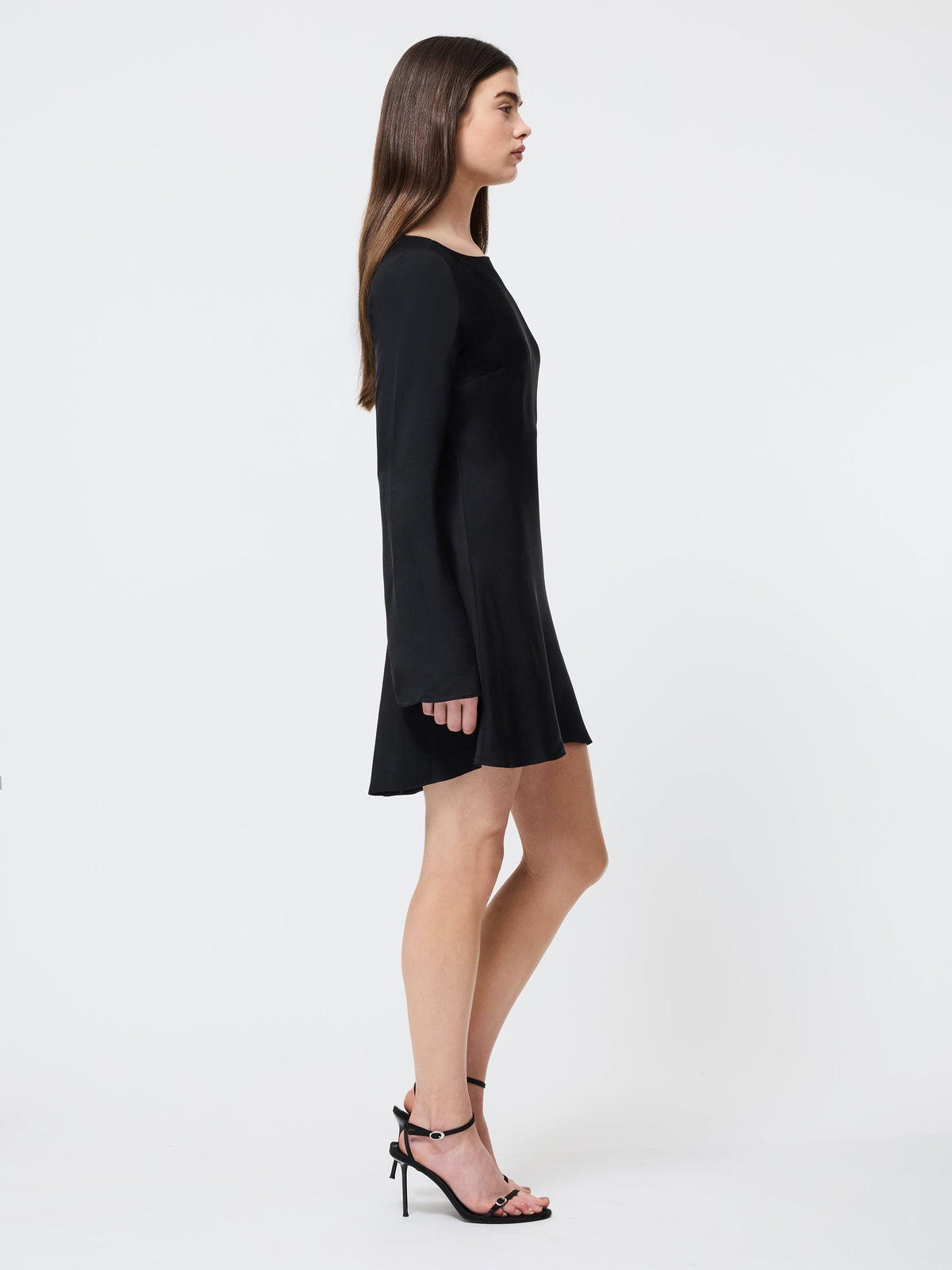 ‌Satin Flare Mini Dress