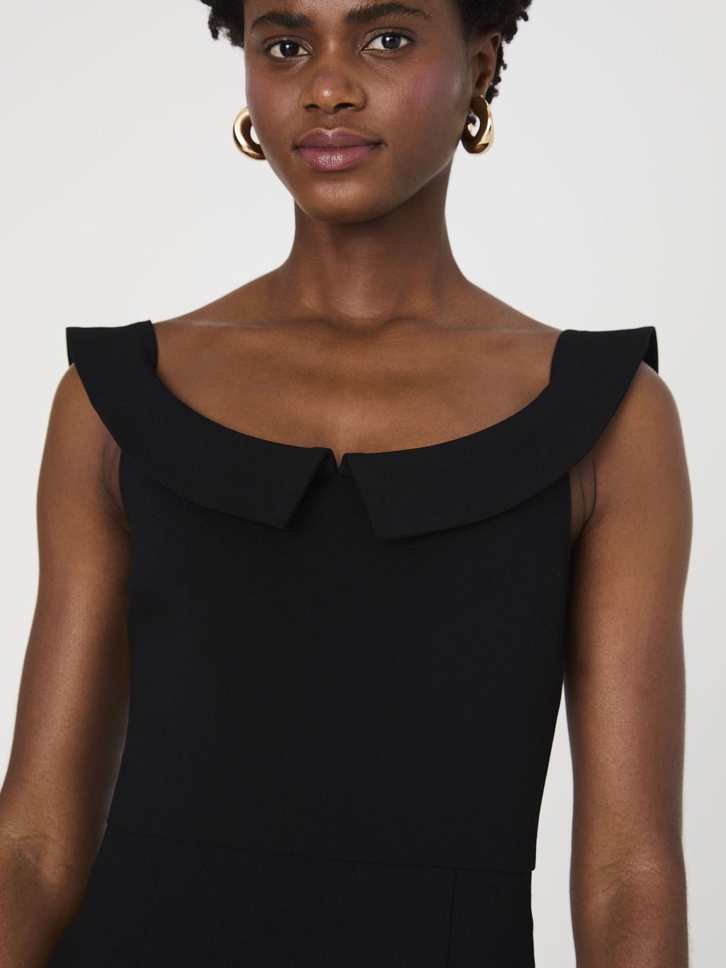 Spring Scoop-Neck Delicate Collar Dress