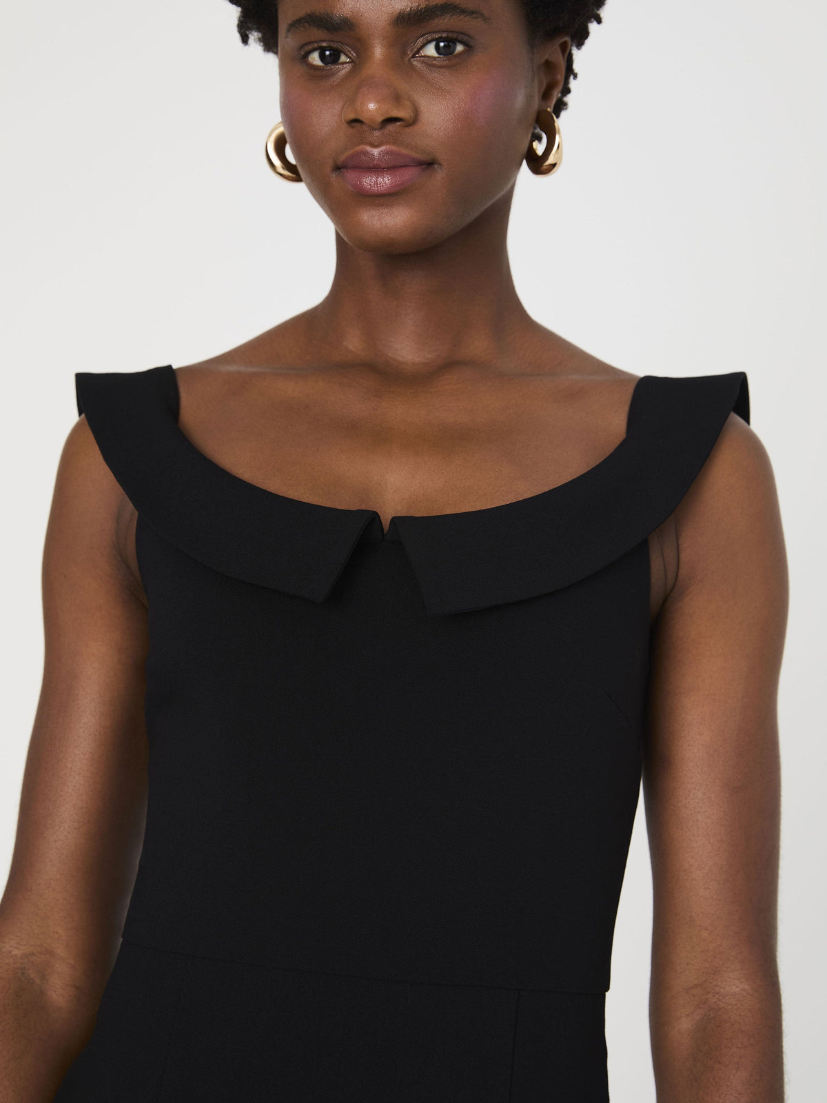 Spring Scoop-Neck Delicate Collar Dress