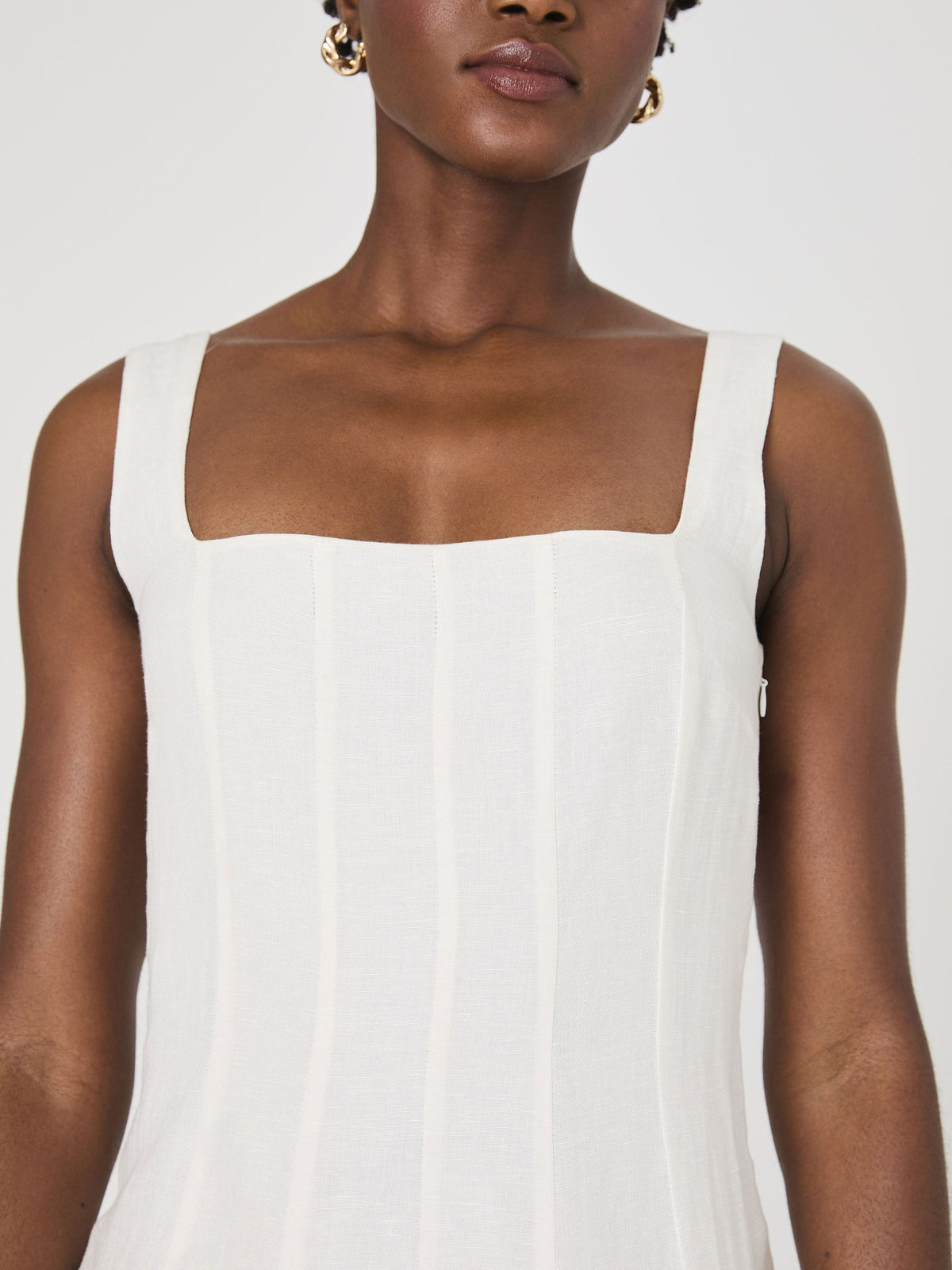 ‌Linen Flare Dress
