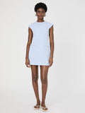 ‌Mock Neck Cap Sleeve Dress