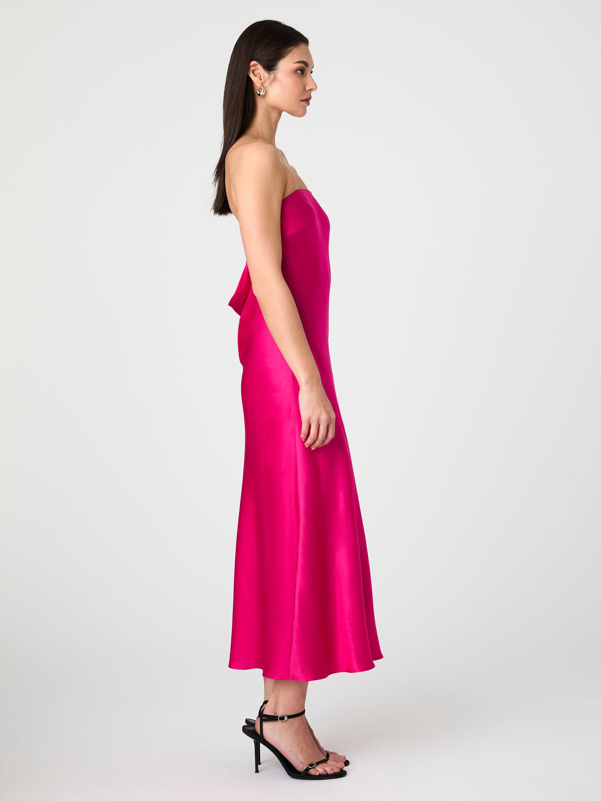 ‌Satin Column Dress