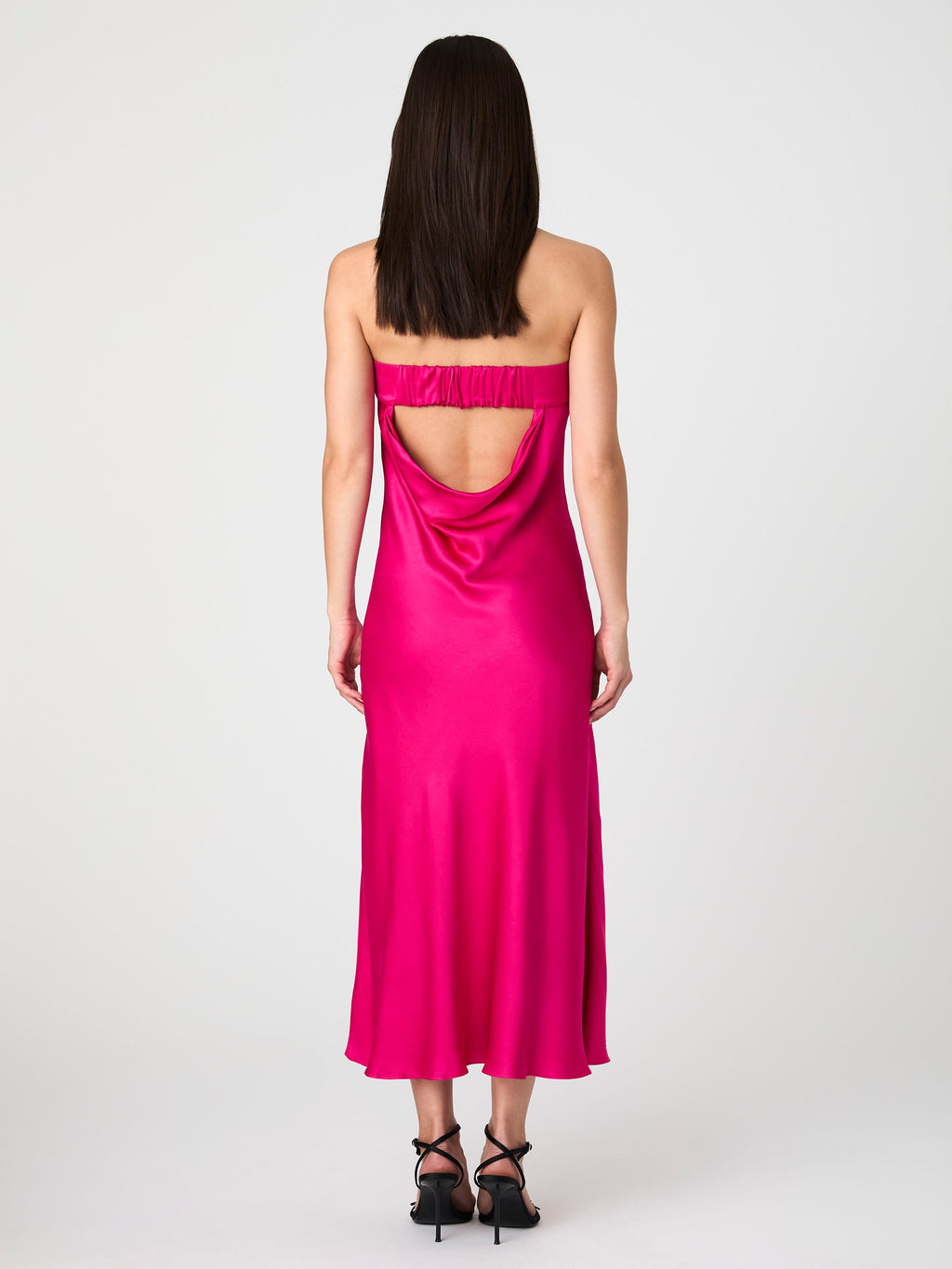 ‌Satin Column Dress