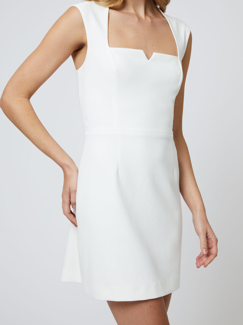 ‌Notch Square Mini Dress