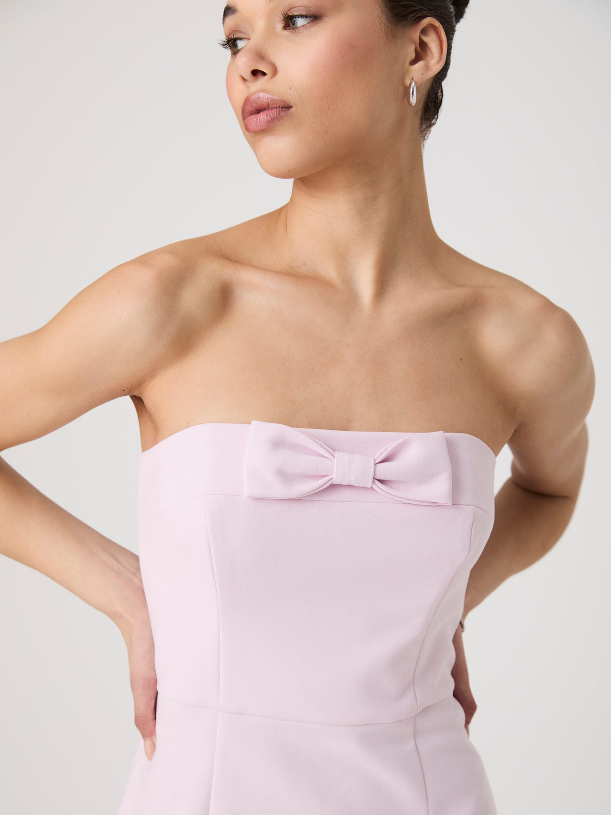 ‌Bold Bow Mini Dress
