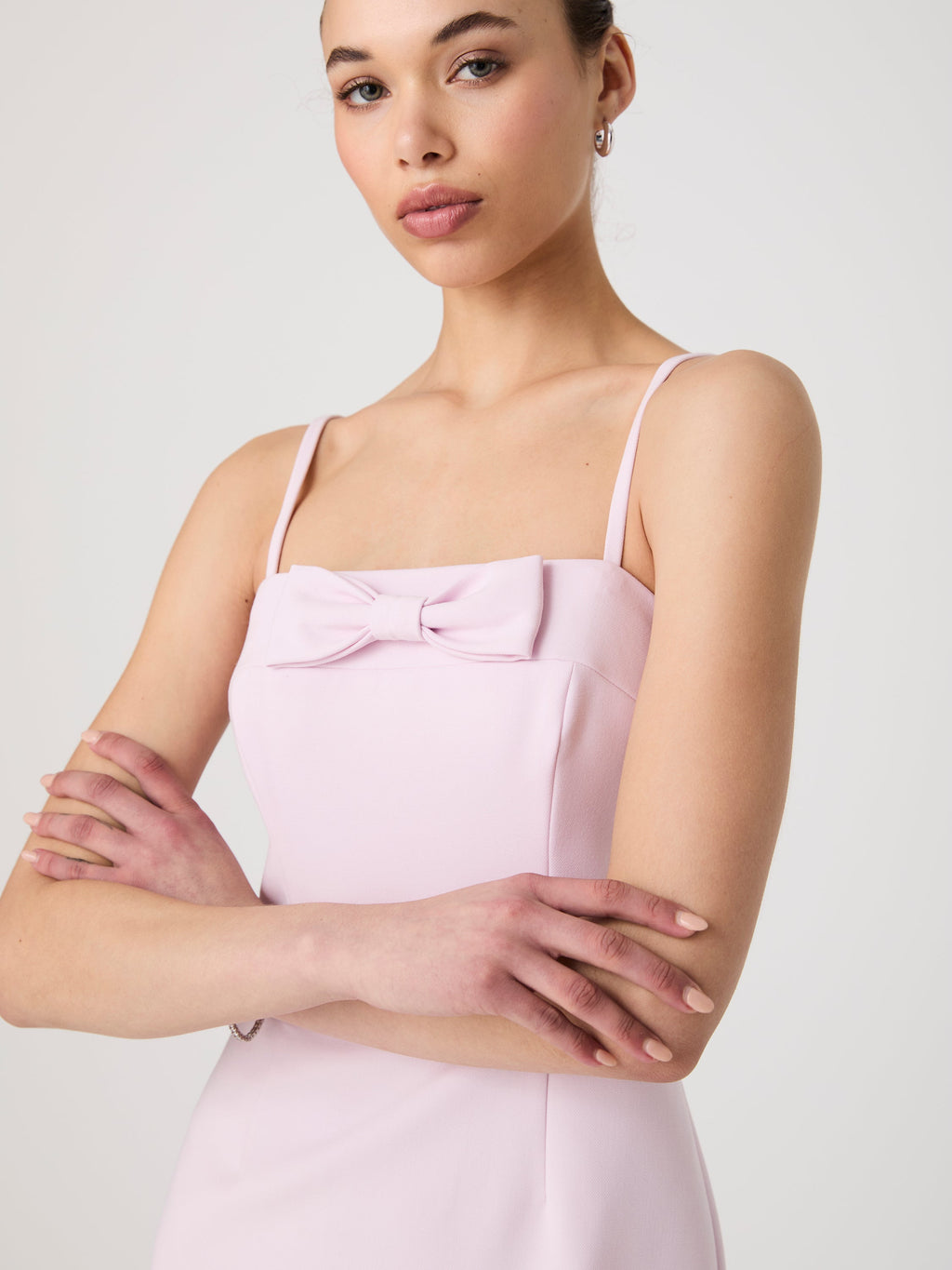 ‌Bold Bow Mini Dress