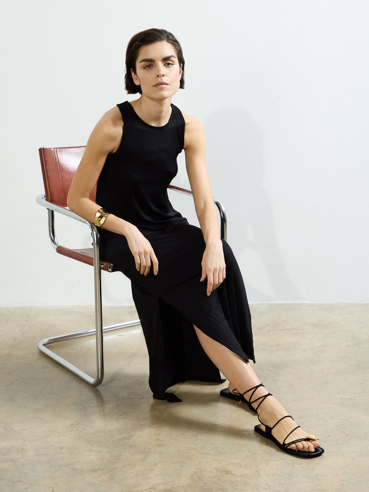 ‌Racerback Slit Dress