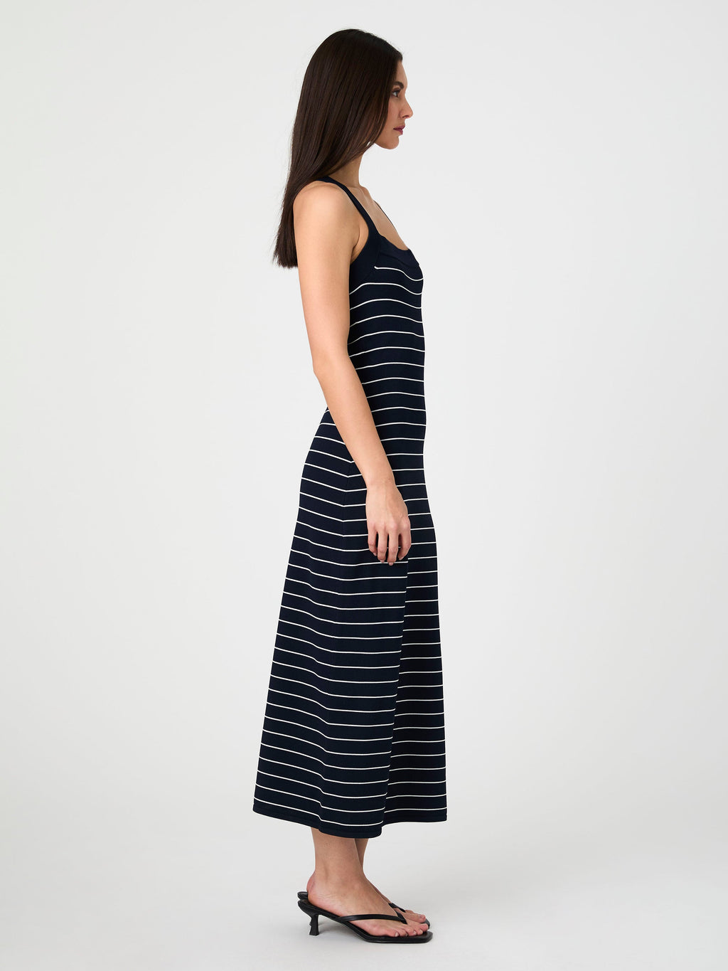 ‌Naughtical Striped Crossover Dress