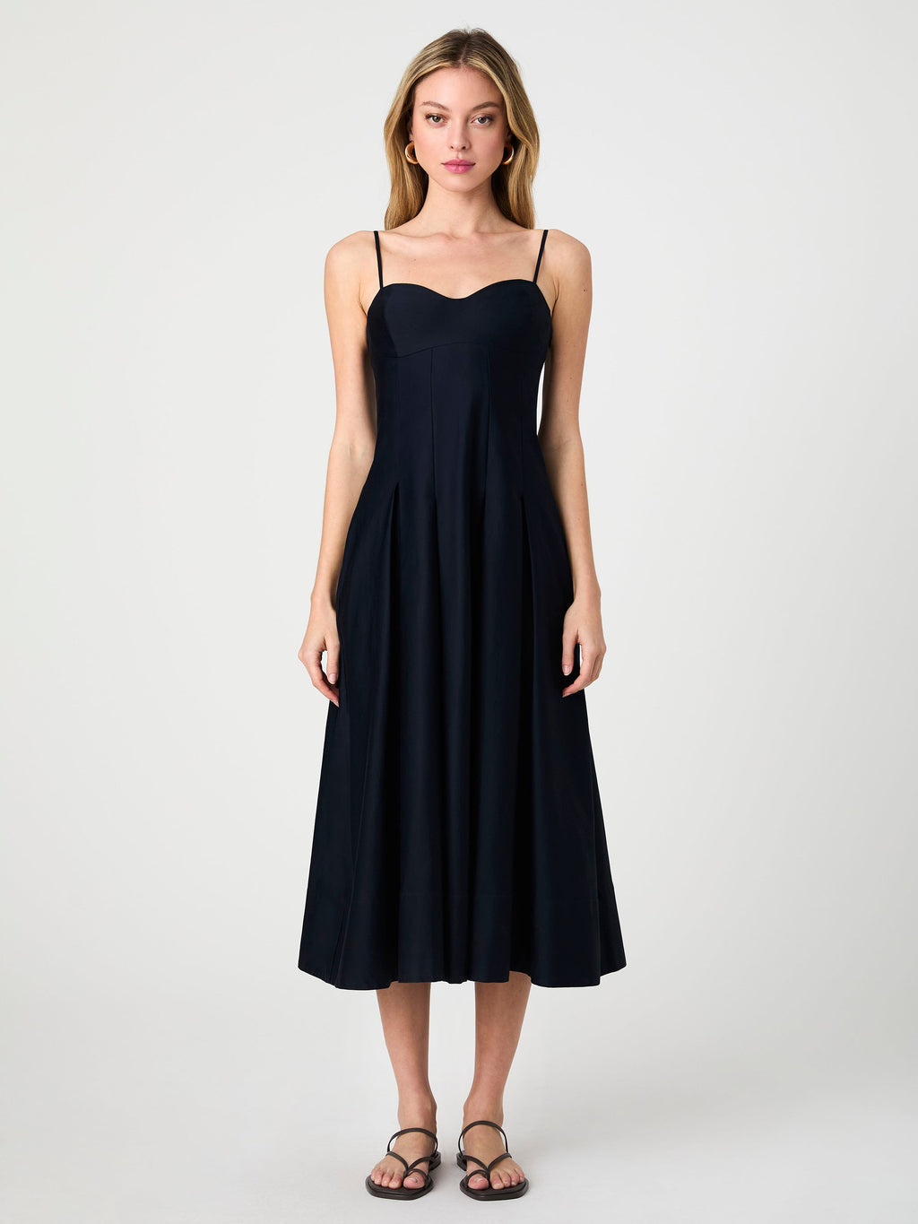 ‌Pleated Midi Dress