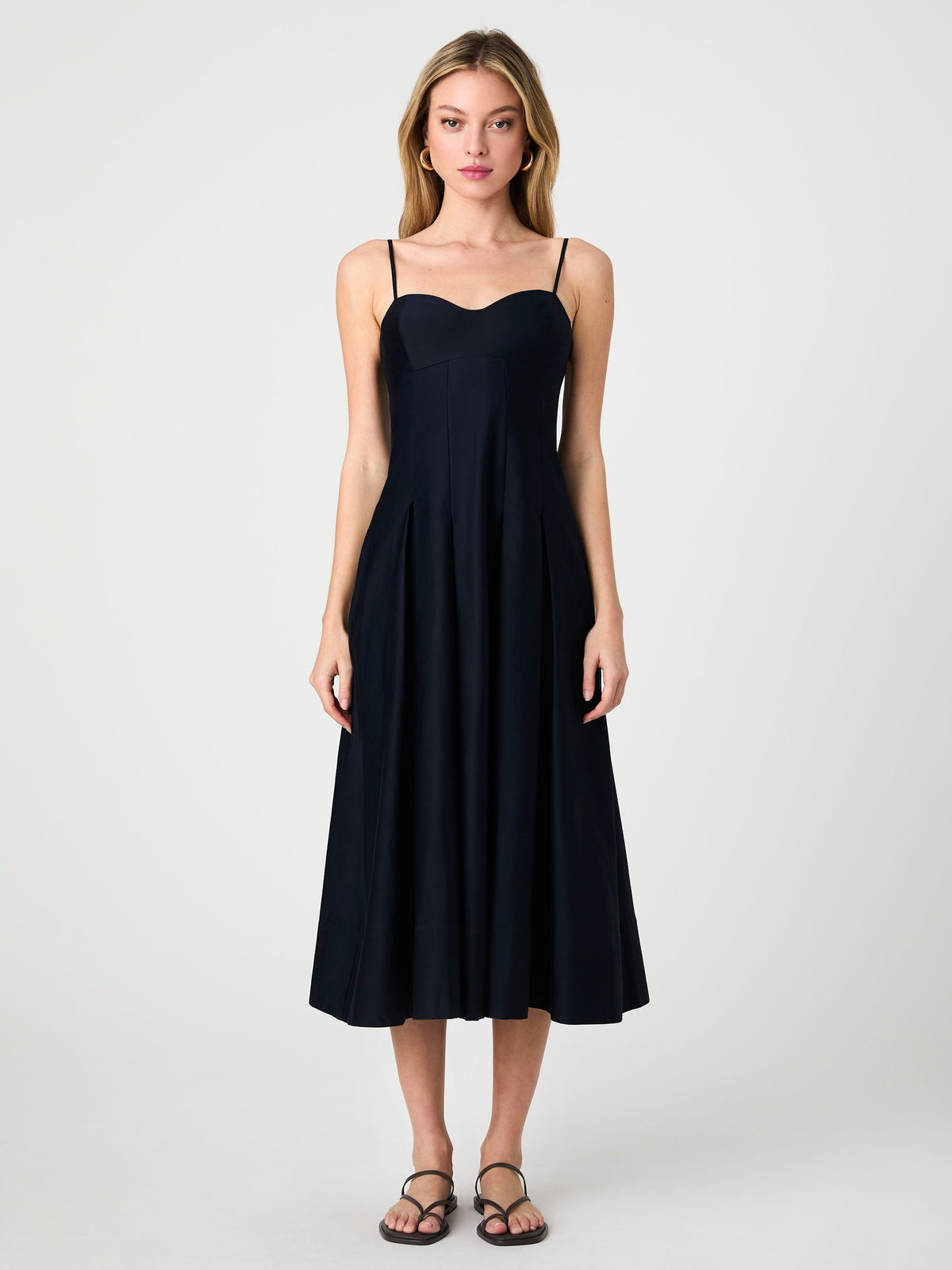 ‌Pleated Midi Dress