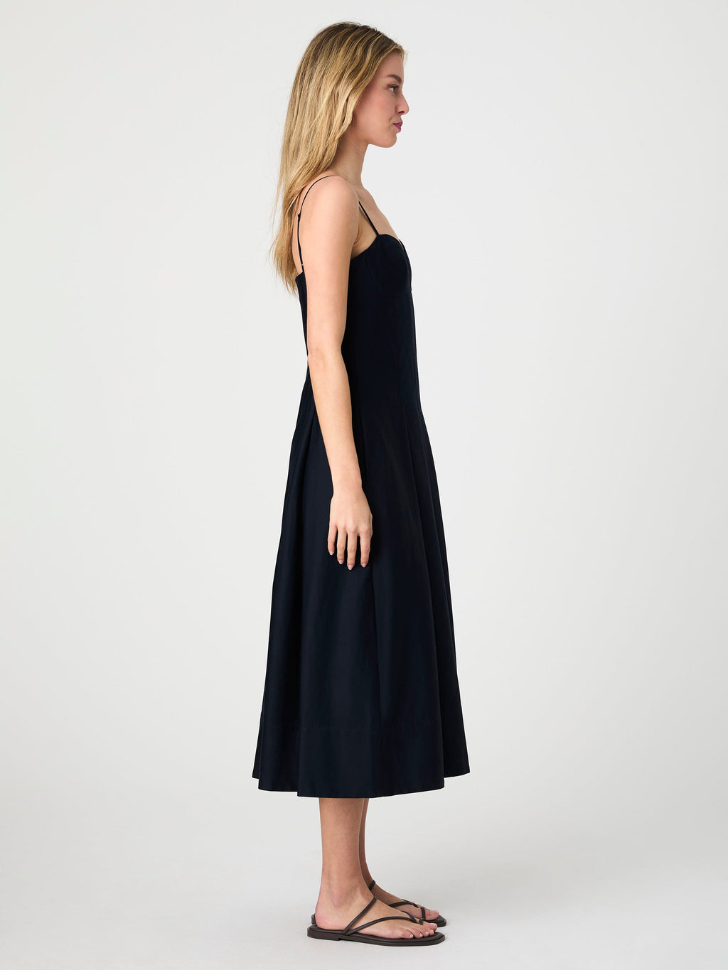 ‌Pleated Midi Dress