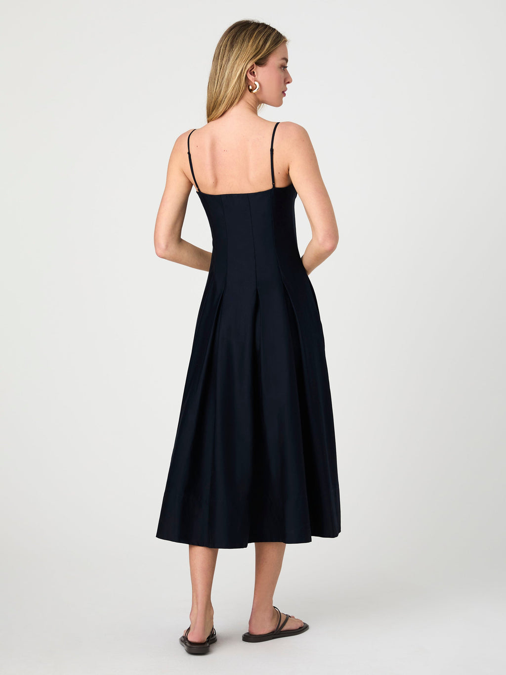 ‌Pleated Midi Dress