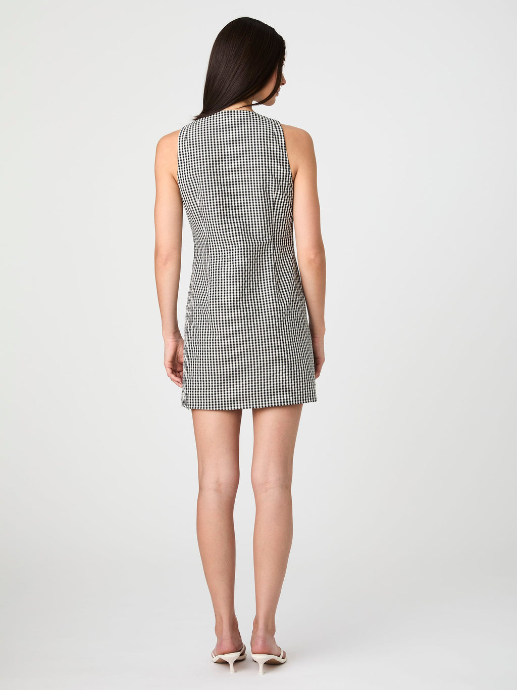 Gingham Button Dress