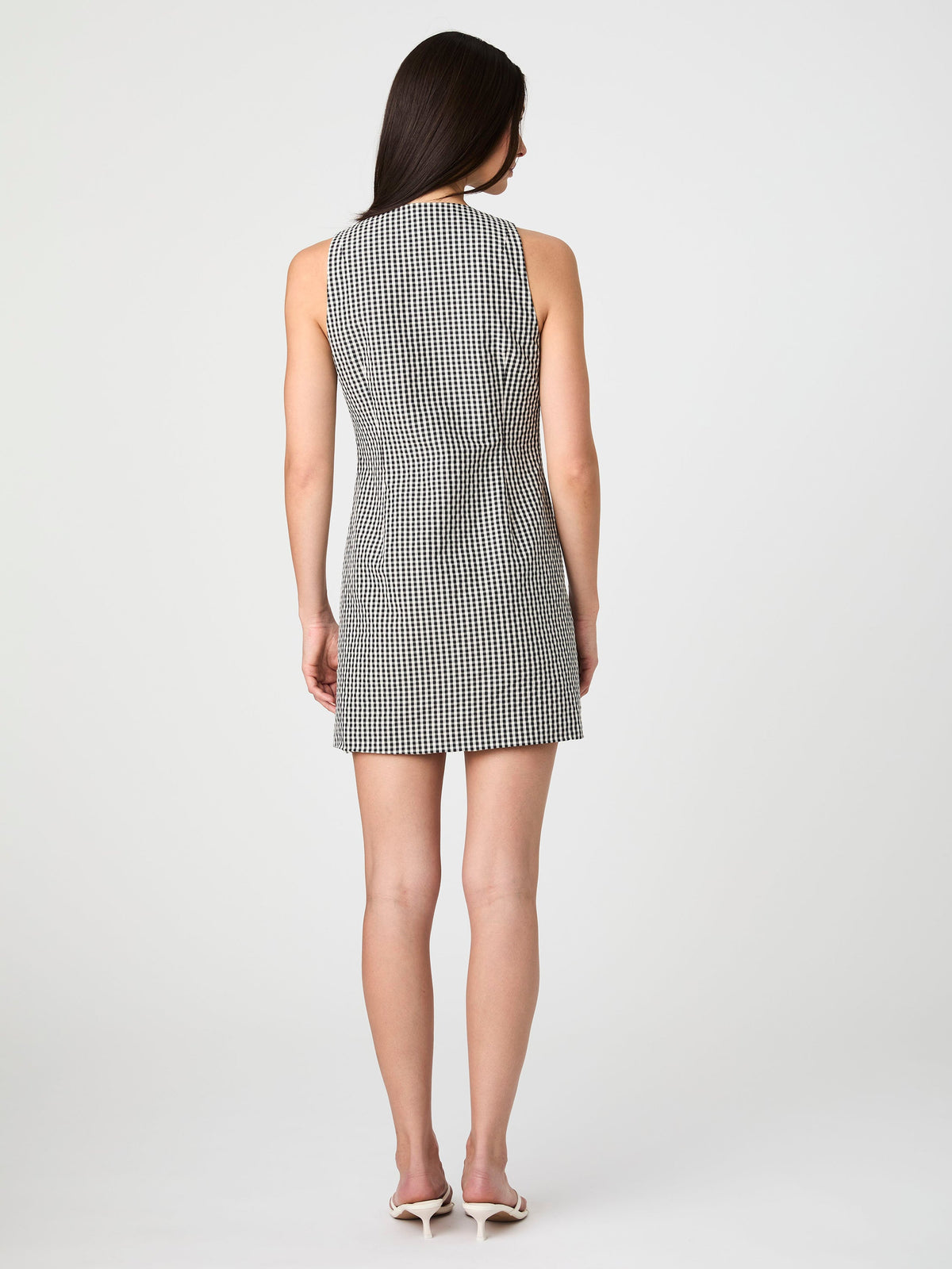 Gingham Button Dress