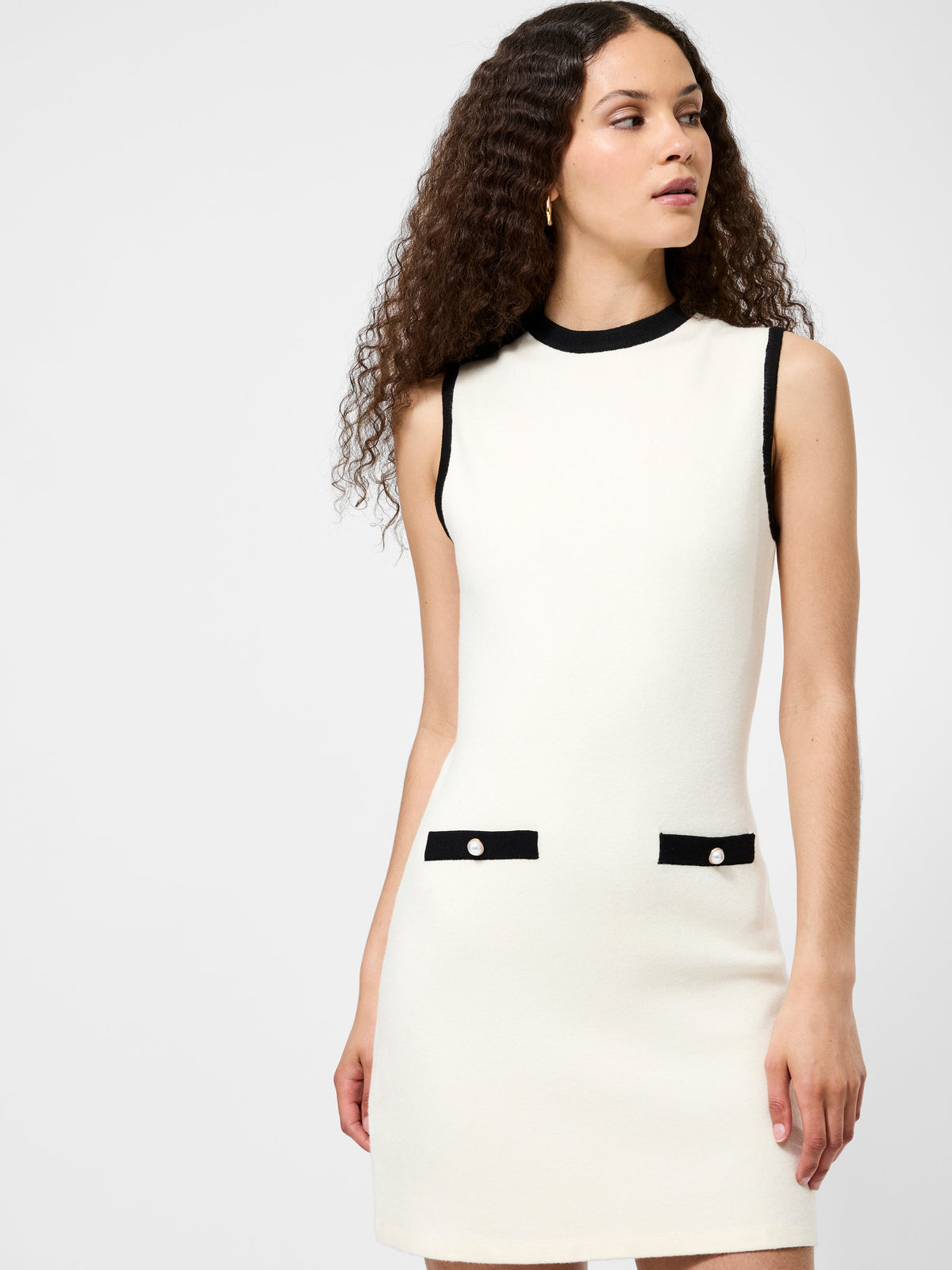 ‌Mod-Trim Shift Dress