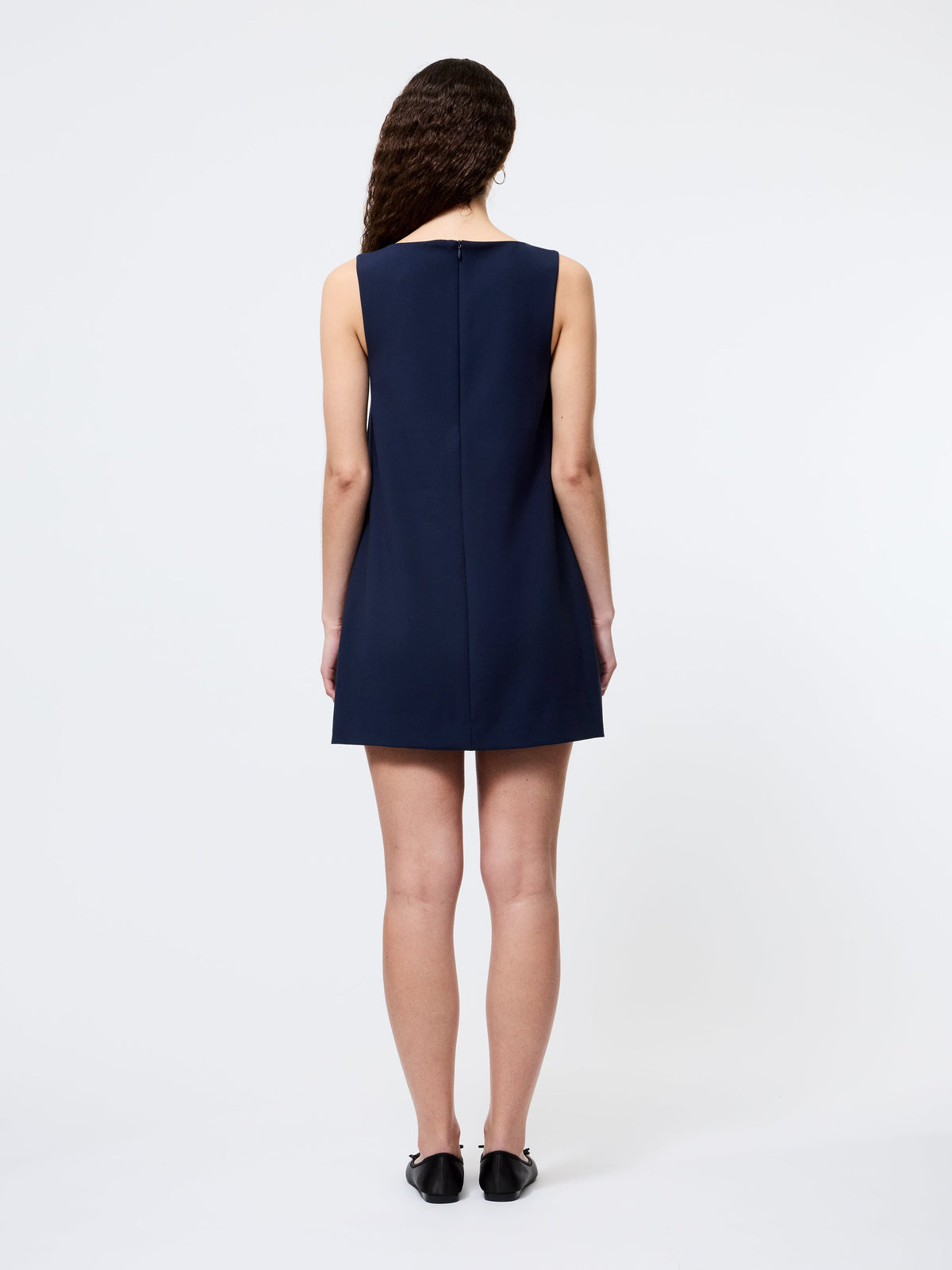 Versatile Square-Pocket Mini Dress