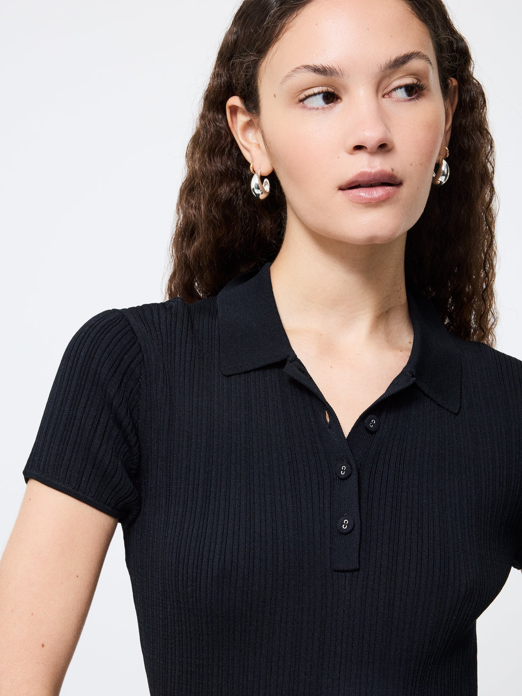Sporty A-Line Rib Knit Dress
