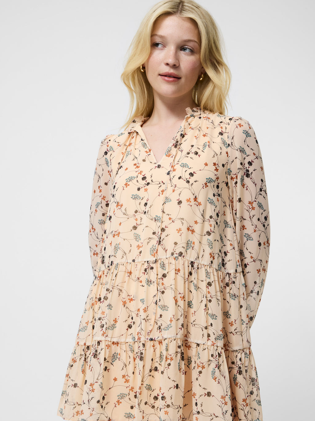 Chiffon Tiered Dress