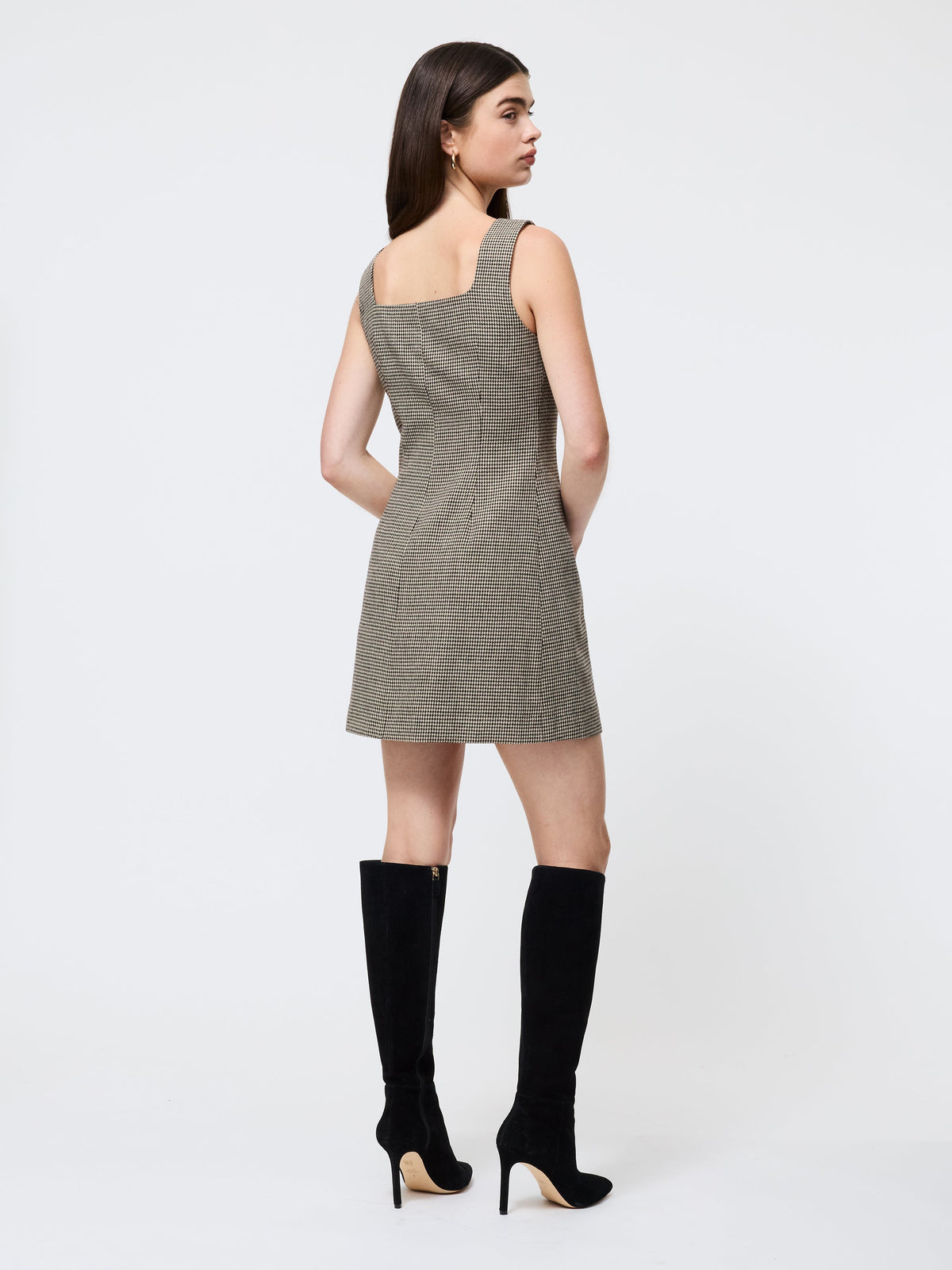 Elegant Wool-Blend Sleeveless Dress