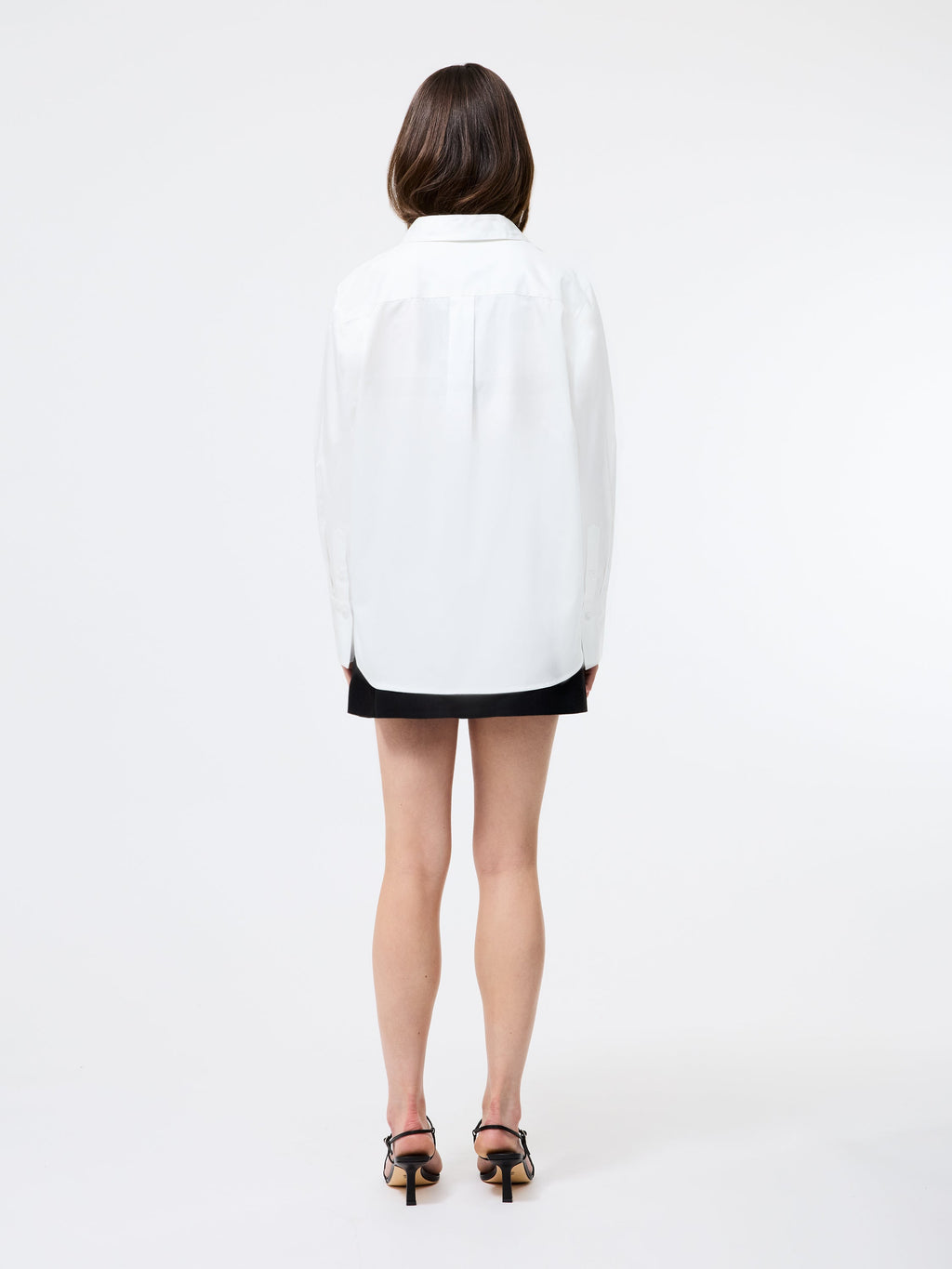 ‌Relaxed Poplin Button-Up Shirt