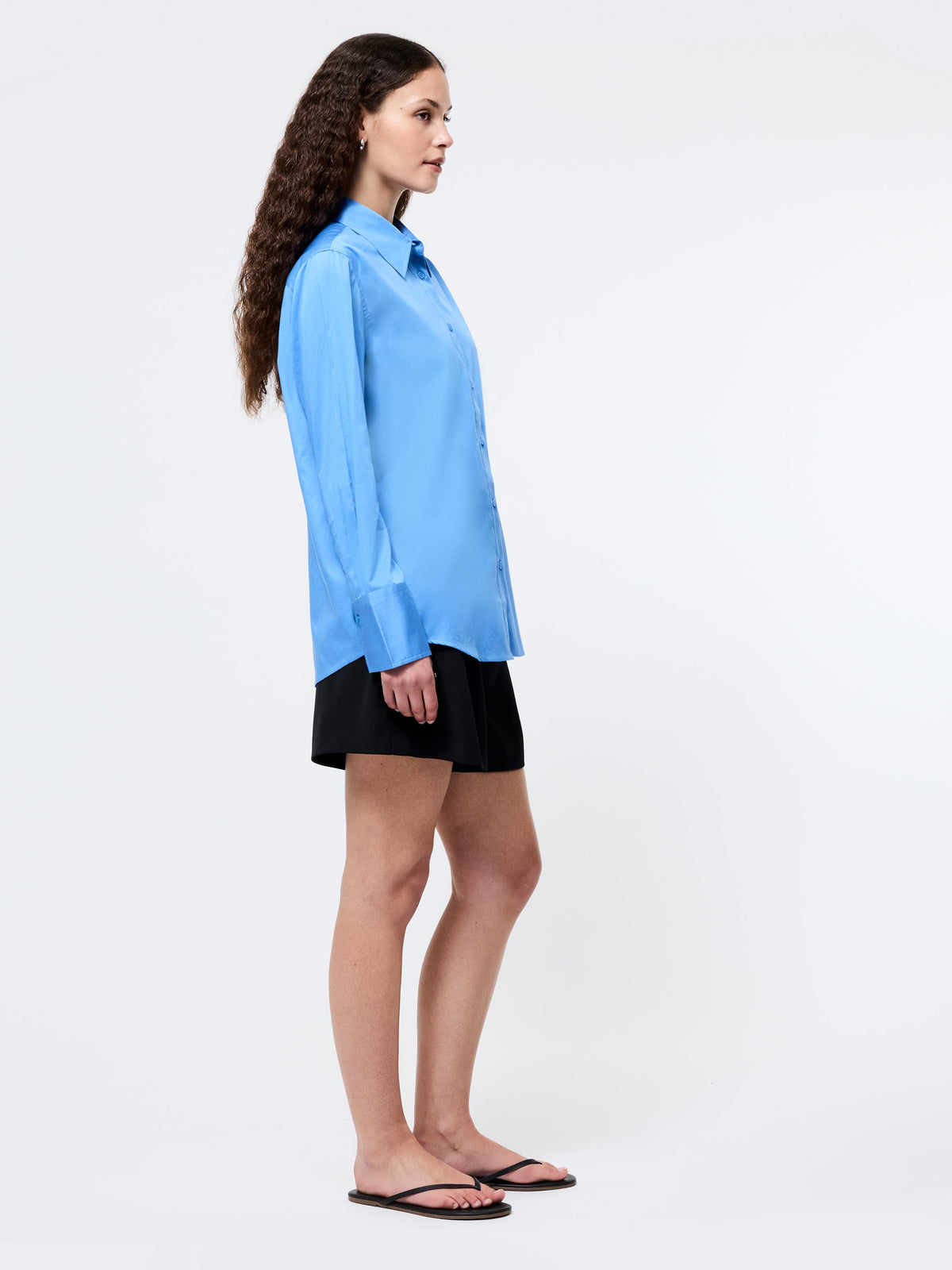 ‌Relaxed Poplin Shirt