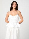 Peplum Ruched Top