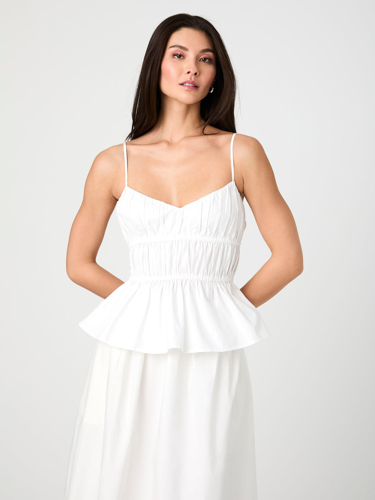 Peplum Ruched Top