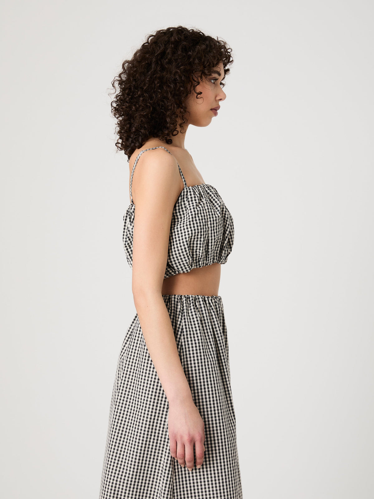 ‌Adjustable Gingham Bralette