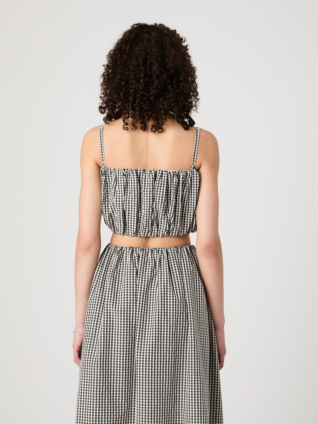 ‌Adjustable Gingham Bralette