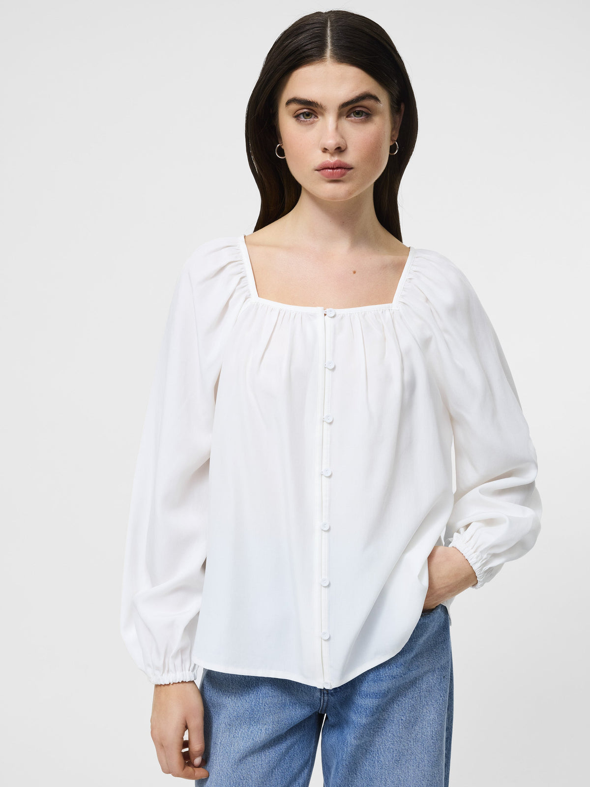 ‌Poet Blouse with Balloon Sleeves
