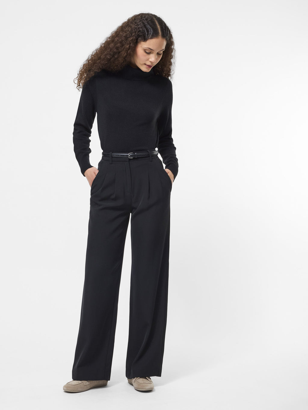 Elegant Wide Leg Trousers