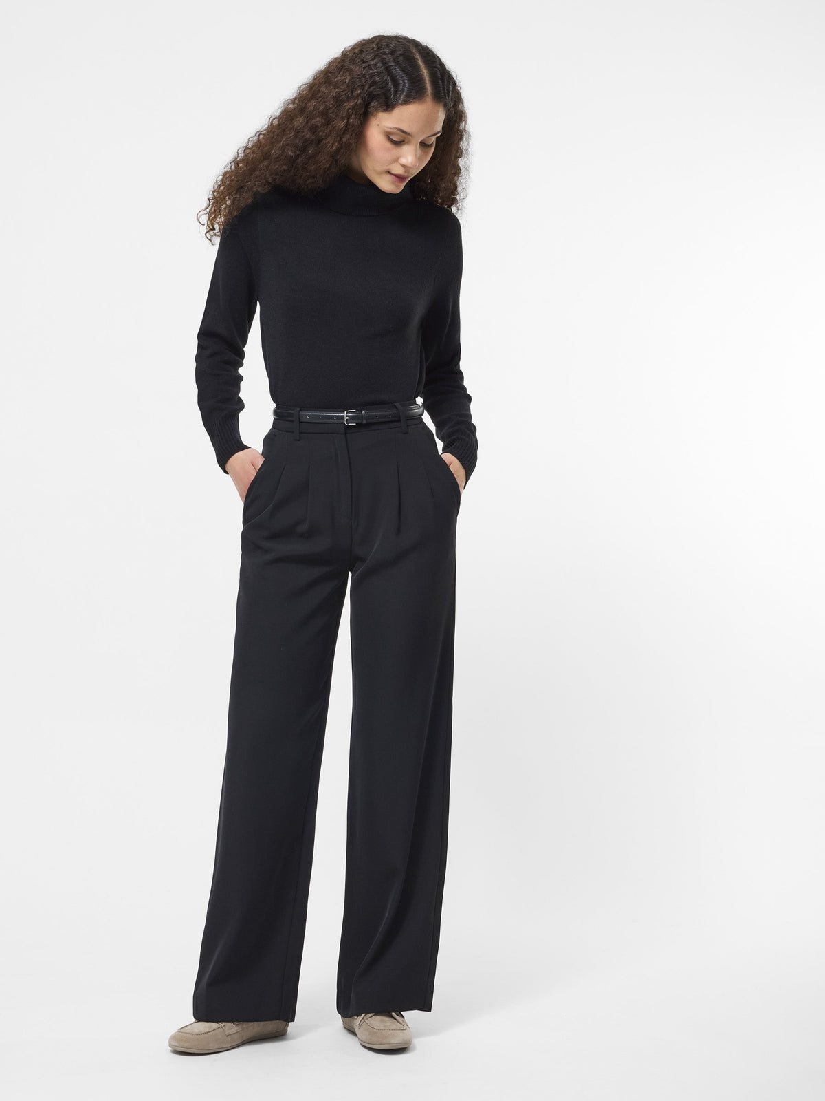 Elegant Wide Leg Trousers