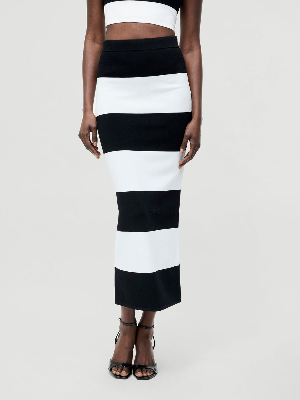 ‌Bold Stripe Bodycon Skirt