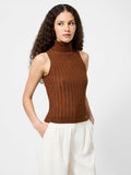 Sleek Sleeveless Turtleneck Sweater
