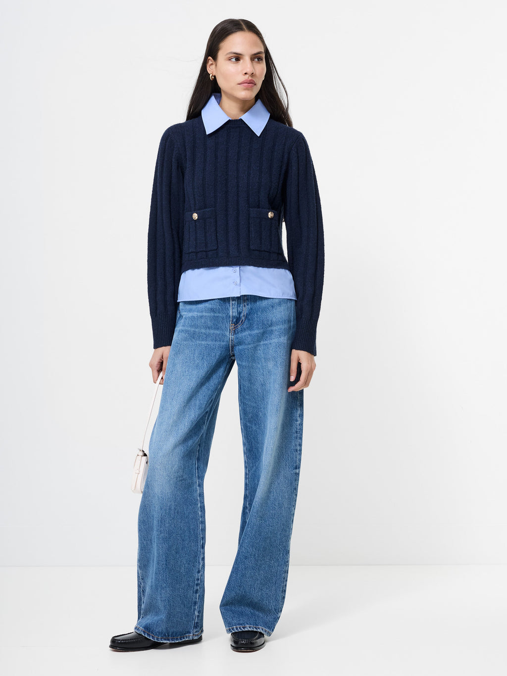 Polished Rib Layering Sweater