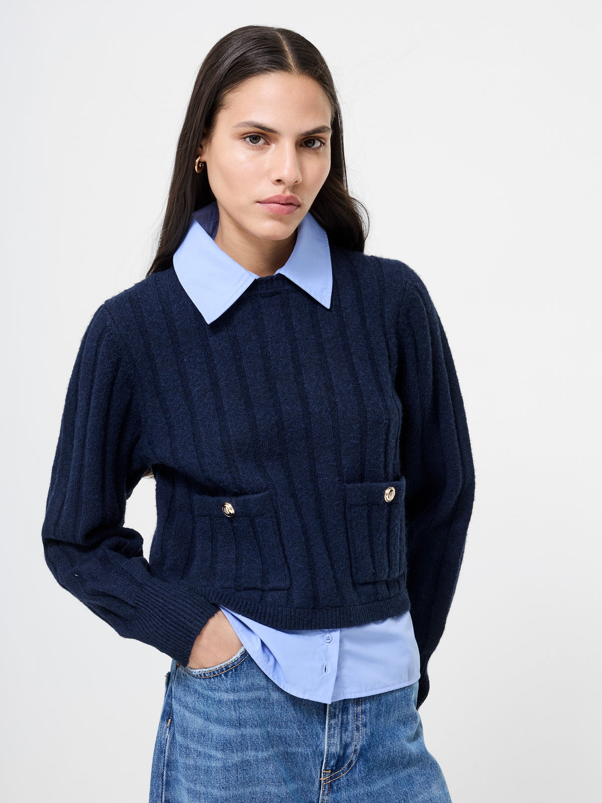 Polished Rib Layering Sweater