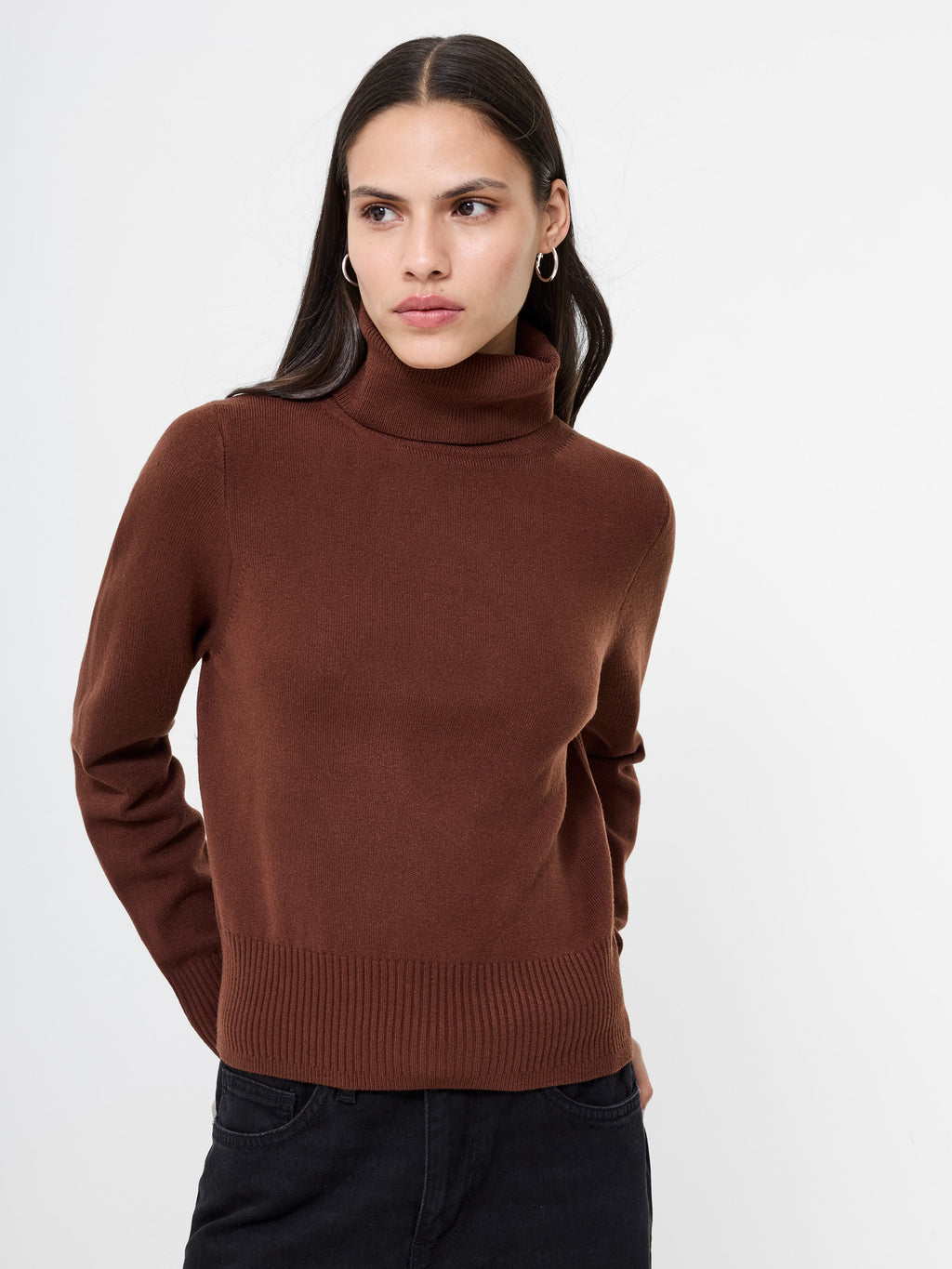 Relaxed Fit Turtleneck Knit