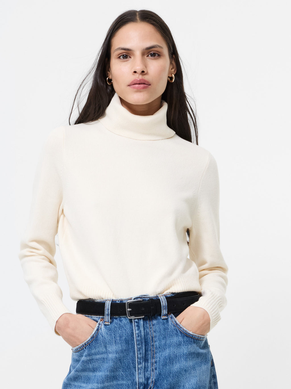 Relaxed Turtleneck Layering Knit