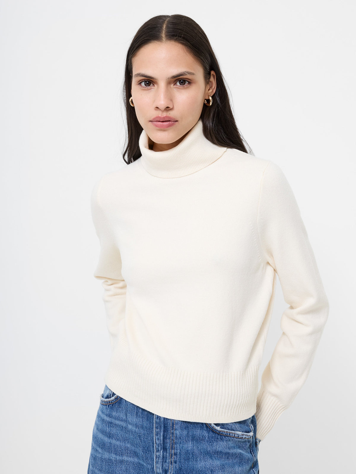 Relaxed Turtleneck Layering Knit
