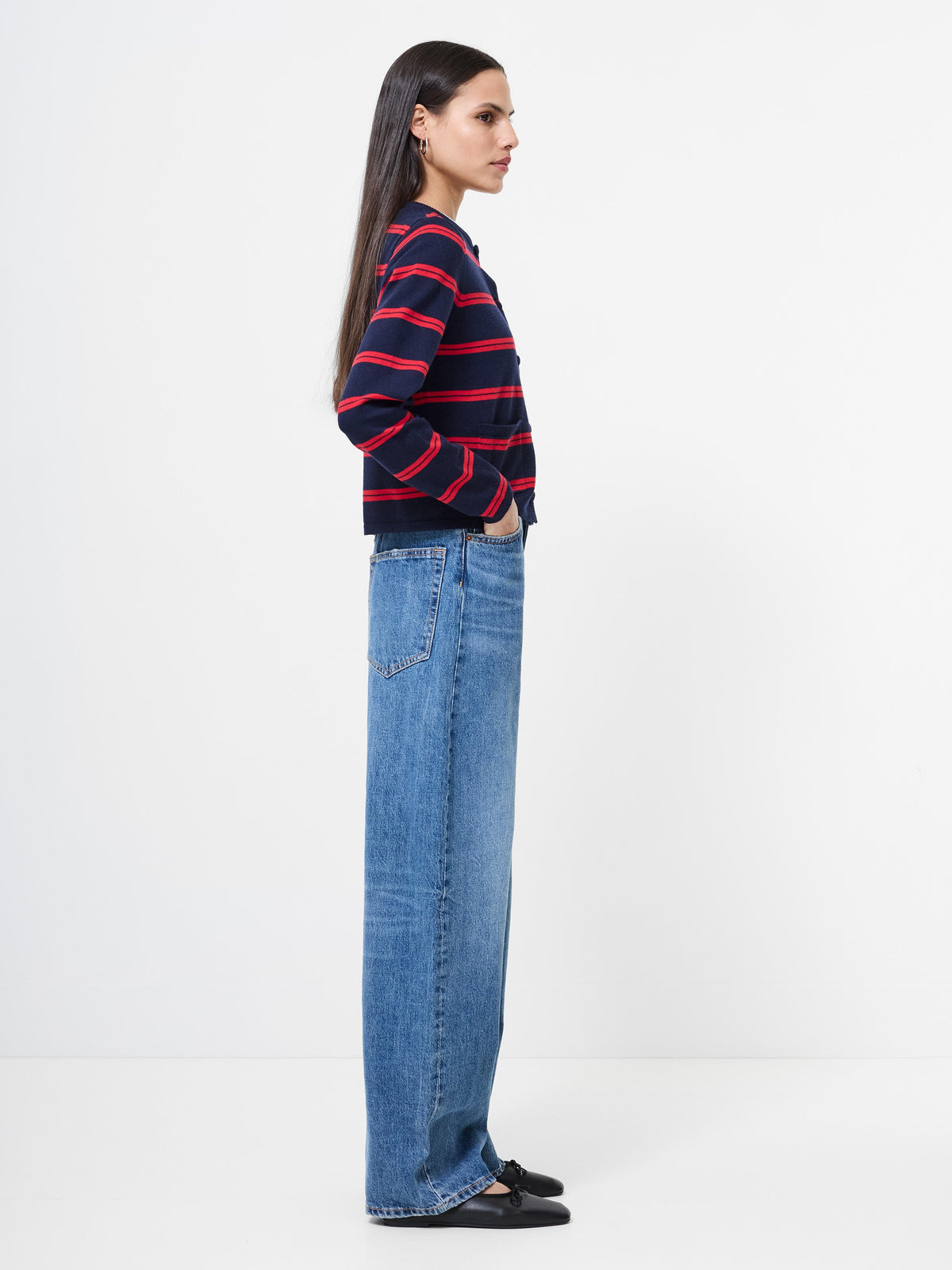 Bold Striped Knit Cardigan